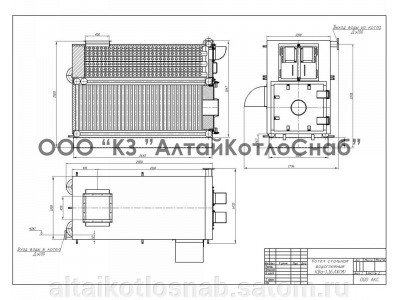 Котел водогрейный на жидком и газообразном топливе КВа 1,16 ЛЖ (М)