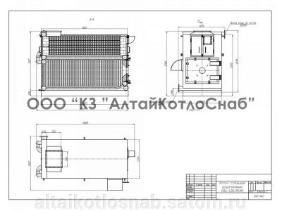 Котел водогрейный на жидком и газообразном топливе КВа 1,86 ЛЖ (М)